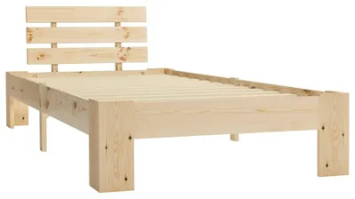 Produktbild von vidaXL Massivholzbett Kiefer 100x200 cm