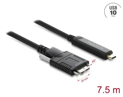 Produktbild von Delock Aktives Optisches Kabel USB Type-C™ Stecker zu Typ Micro-B Stecker 7,5 m