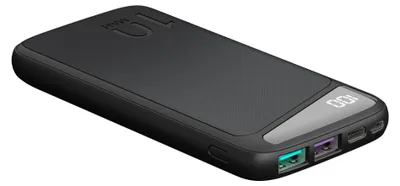 Produktbild von Goobay 53936, 10000 mAh, Lithium Polymer (LiPo), 3,7 V, Schwarz