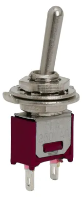 Produktbild von 5x Wippschalter EIN-AUS – Mini-Kippschalter 1 Stromkreis – Lötbarer Unterputzschalter 1A 250V – Schalter mit 10mm Hebel – Kompakter Schalter für Elektronik – Verkaufseinheit 5 Stück [09004]