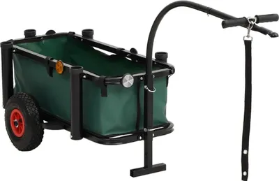 Image de Chariot de pêche avec sac Noir Acier