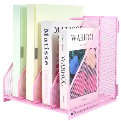 Produktbild von ideallife Schreibtisch-Organizer – 4 Fächer Rosa