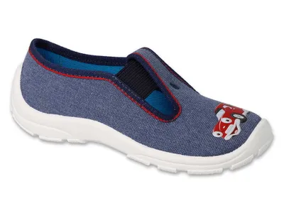 Produktbild von Jungen Hausschuhe Befado Danny 975X180 Blau, auto