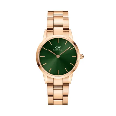 Image de Juste à temps Élégant Daniel Wellington Rose Collection Iconic Link - femme