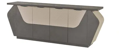Zdjęcie produktu dla Arbeitszimmer Sideboard Aktenschrank Grau Zweifarbig Stauraum Modern