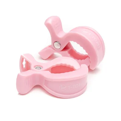 Produktbild von Kinderwagenklammern, pastellrosa