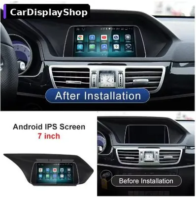 Produktbild von 7 Zoll Android 14 Display für Mercedes E-Klasse W212 2014–2016 NTG 5.0 Snapdragon 665 8 GB/256 GB CarPlay & Android Auto