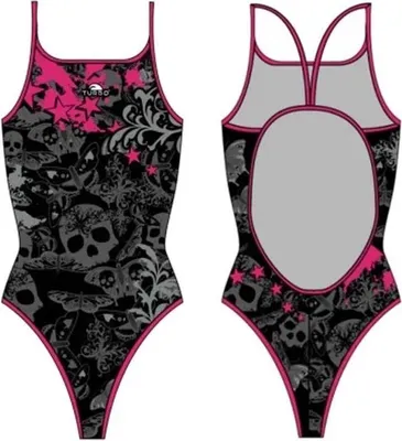 Image de Turbo Skull Butterflyers Stars Maillot de bain noir S Femme Noir S