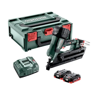 Obrázek produktu pro Akumulátorová hřebíkovačka METABO NFR 18 LTX 90 BL (612090800) metaBOX 340; 18V 2x4Ah LiHD + ASC 145