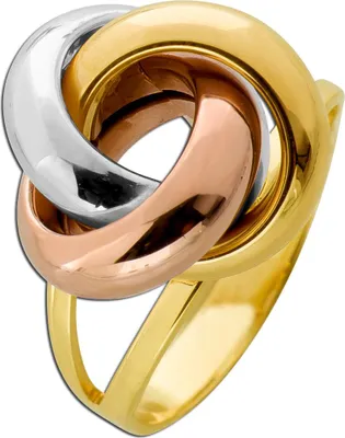 Produktbild von Trinity Ring Gold Weißgold Rosegold 333 8 Karat 17