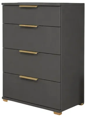 Produktbild von Schuhschrank Minimalistisches Design Grau, 3 Türen, 1 Schublade, 60x82x35 cm