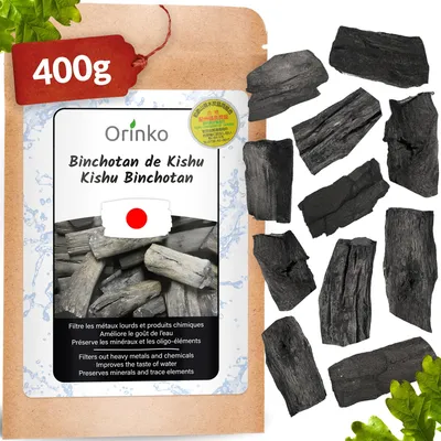 Bio Binchotan Aktivkohle 400 g – Stücke aus Wakayama Eiche