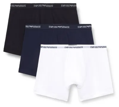 Obrázok produktu pre Pánske boxerky značky EMPORIO ARMANI, biela/modrá/čierna, veľkosť XXL