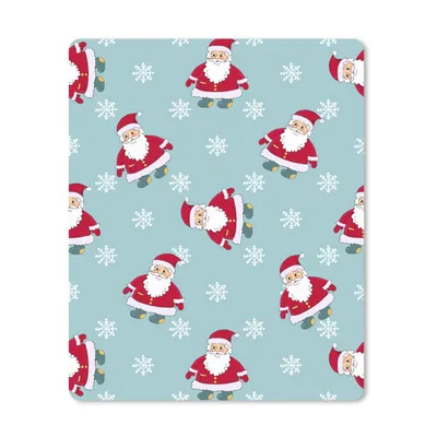 Produktbild von MuchoWow® Mauspad Mousepad Weihnachtsmann - Schneeflocke - Schnittmuster - Weihnachten 19x23 cm - Mousepads - Maus Mat - Pad - Mausunterlage - Mauspads - Spielen
