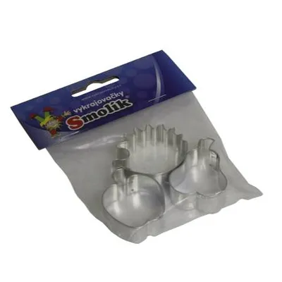 Obrázok produktu pre 3-pcs SET Cookie Cutter Ježko Jablko Hruška Kovový Cookie Cutter Cookie Cutter