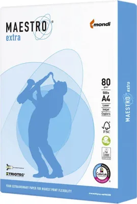 Produktbild von IGEPA Maestro Extra, Universal, A4 (210x297 mm), Matt, 500 Blätter, 80 g/m², Weiß