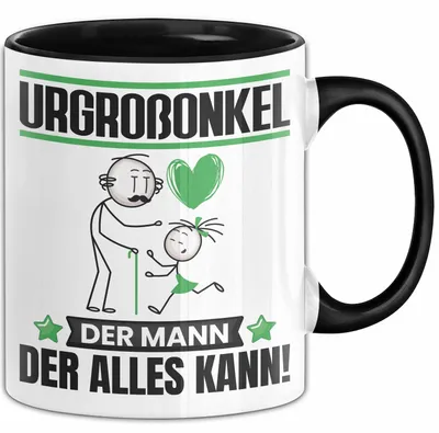 Produktbild von Urgroßonkel Tasse Geschenk für Urgroßonkel Der Mann Der Alles Kann Geschenkidee zum Geburtstag (Schwarz)