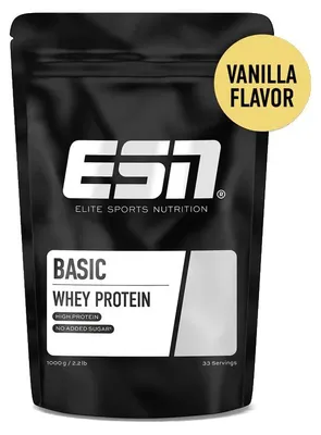 Produktbild von ESN Basic Whey 1kg - Vanilla