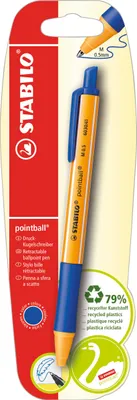 Produktbild von Druck-Kugelschreiber - STABILO pointball - Einzelstift - blau