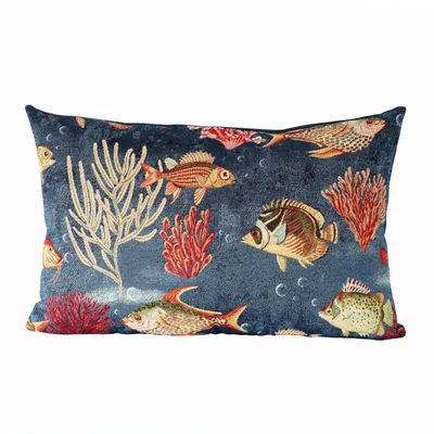 Obrázek produktu pro Gobelínové dekorativní povlaky na polštářky pro pohovku ložnici obývací pokoj, FISH, 30x50