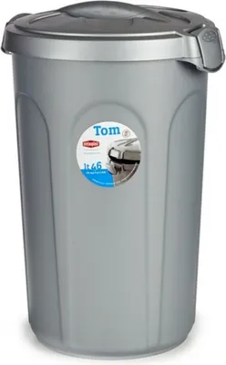 Produktbild von KERBL – 16 kg/46 l Hundefutterbehälter – 44,5 x 40 x 61 cm – Grau