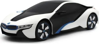 Productafbeelding van COIL Afstandsbedieningsauto's, Afstandsbedieningsauto voor kinderen met afstandsbediening, BMW R/C i8-UV, schaal 1:24, frequentie: 2,4 GHz, geschikt voor kinderen vanaf 3 jaar, wit