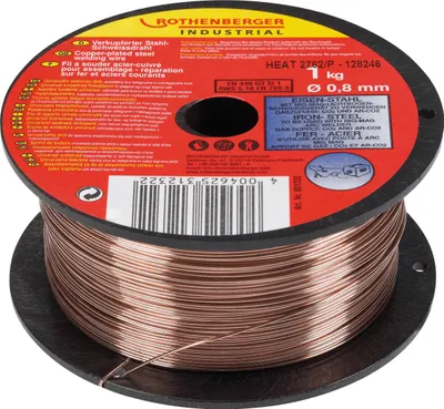 Immagine prodotto di ROTHENBERGER Bacchetta per saldatura industriale schermata con gas 0,8 mm / 1 kg - 31232