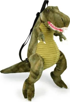 Produktbild von GRIMINI Stofftier und Rucksack – T-Rex