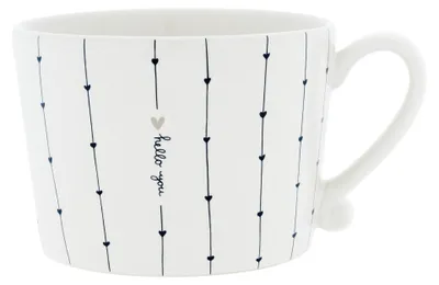 Produktbild von Bastion Collections Tasse HELLO YOU weiß | Ø 10x8 cm