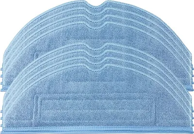 A stack of blue mop pads for a robot vacuum cleaner.