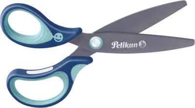 Produktbild von Schulschere griffix SC1LB Linkshänder blau Packung mit 3 Stück