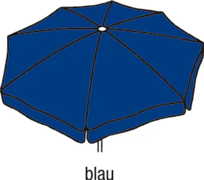 Obrázek produktu pro Nejlepší velký deštník Ibiza 300 cm/8 ks modrý