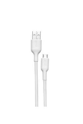 Produktbild von TRONIC Lade- und Datenkabel Zur Aufladung oder Datenübertragung Typ A auf Micro USB Weiß