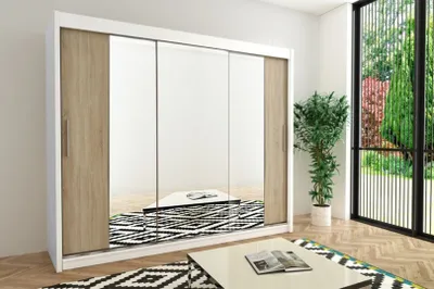 Obrázek produktu pro MINIO Šatní skříně TOKYO 2 250 cm Bílá / Sonoma