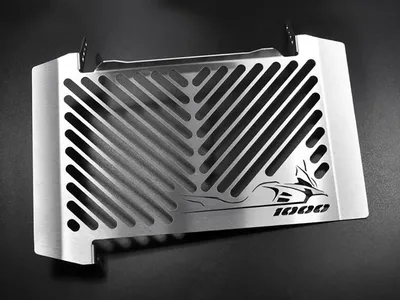 Obrázek produktu pro Kryt chladiče ZIEGER kompatibilní s Suzuki DL 1000 V-Strom Design Logo stříbrný