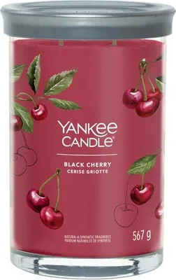 Obrázek produktu pro Yankee Candle - Black Cherry Signature Tumbler Candle ( zralá třešeň ) - Vonná svíčka 567.0g