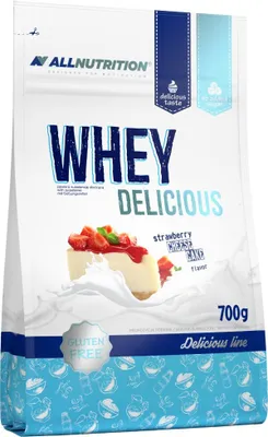 Productafbeelding van AllNutrition | Whey Delicious, smaak: aardbeien-cheesecake