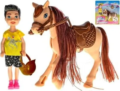 Produktbild von Puppe 13cm mit Pferd