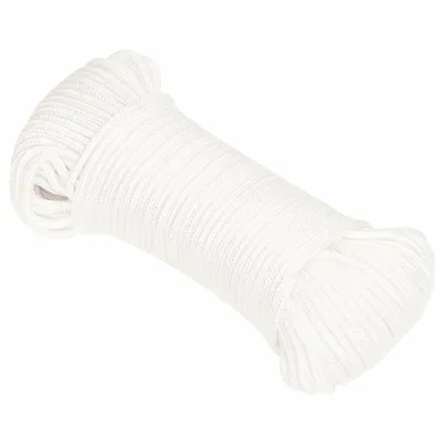 Image de vidaXL Corde de bateau blanche 4 mm 500 m Polypropylène