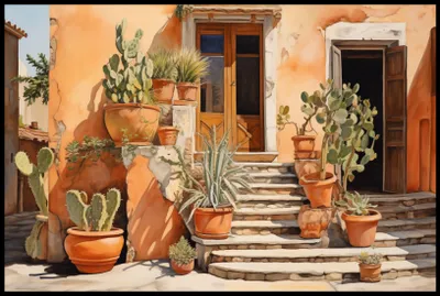 Produktbild von Plakat 91,5x61cm Sonnenecke der Kakteen