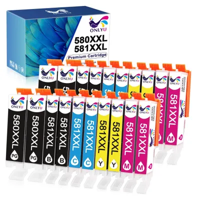 Produktbild von 20x PGI-580 CLI-581 XXL Druckerpatronen für Canon 580 581 XXL Patronen Pixma TS705a TS6350a TS6351a TS8350a