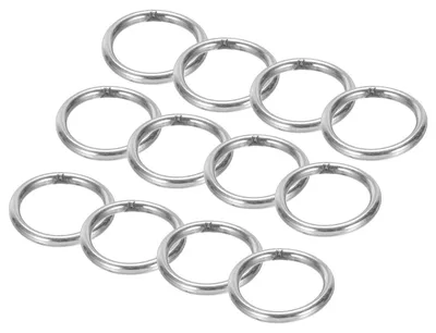 O-Ringe 25 mm, 16 Stück, Edelstahl 304, für Makramee & DIY