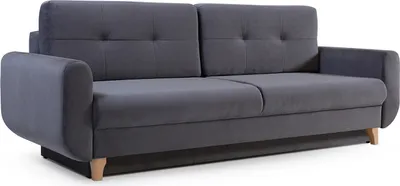 Produktbild von Sofa 3-Sitzer Schlafsofa ARLET Stoff Dunkelgrau