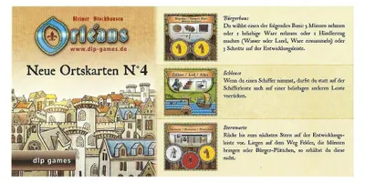 Image de Orléans: Neue Ortskarten N°4 – Jeu de société – DLP Games – 2-5 joueurs – 14+