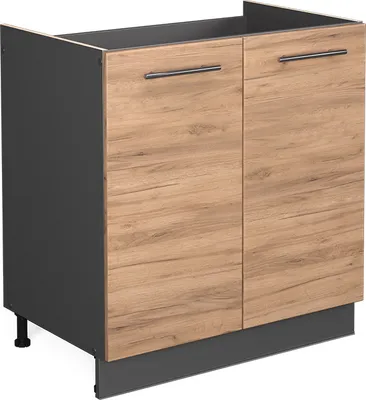 Produktbild von Spülenunterschrank Vicco Fame-Line Goldkraft Eiche 80 cm ohne Arbeitsplatte, Model 38298