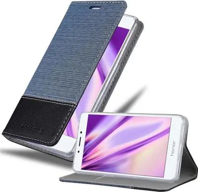 Produktbild von Cadorabo Hülle für Honor 6A Schutzhülle in Blau Handy Hülle Etui Book Case Cover