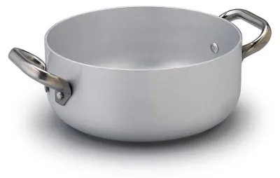 Produktbild von Pentole Agnelli ALMA106PI20 Kasserolle, niedrig, Induktionsboden mit 2 Griffen,