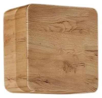 Image de Meuble de rangement salle de bain ERBANO – Chêne clair – 35x35 cm – 1 porte – À suspendre