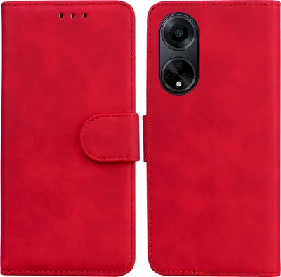 Produktbild von Mobigear Wallet  OPPO A98 Hülle Klapphülle Geldbörse - Rot