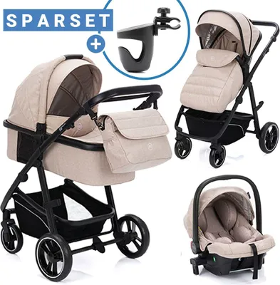 Produktbild von Fillikid 3in1 Kombi-Kinderwagen-Set Fill Jaguar